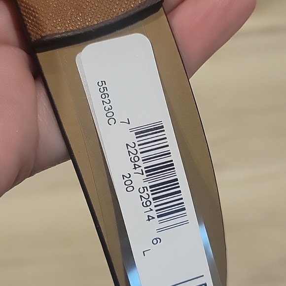 NEW! MICHAEL KORS Brown Vegan Leather Belt w/ Gold Studs Large. main image 5